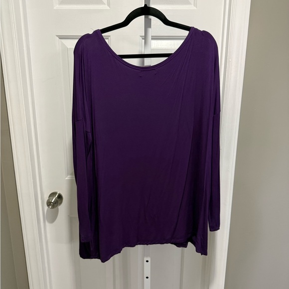 Piko 1988 Rich Purple Long Sleeve Top - Picture 4 of 4